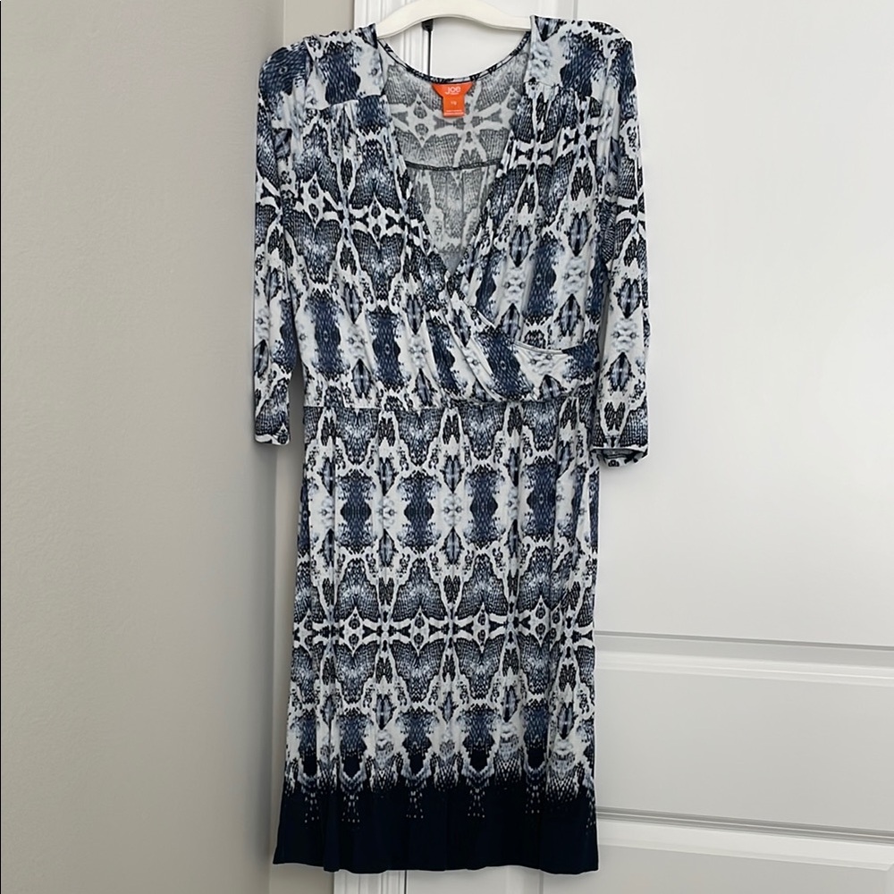 Stylish Black and White Patterned Dress